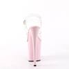 Pleaser - FLAMINGO808 KnöchelriemenSandale, Poledance Schuhe - Transparent/Rosa Product image